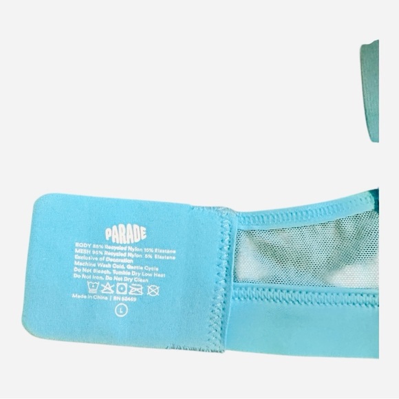 Parade Re:Play Scoop Bralette - Tide Pool Gingham| Ultra-Soft | Size L - Picture 5 of 6